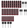 Miniatyrbild 1 av 5: 120 Delar Slipphylsor Set, Trumslippapper Set Inklusive 126 Slippapper Bälten 6 Delar Sliptrumma För Dremel Vridverktygsuperma [Db]