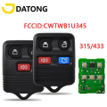 Pikkukuva 1 / 4: Datong World Auton kaukosäädinavain 433mhz Ford Escape F 150 Explorer 2001 2007 Cwtwb1u345 Automaattinen älykäs ohjausavain db 4 Buttons 315 Mhz