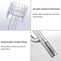 Miniatyrbillede 3 af 5: Lily Pipe Rustfrit Indløbs- og Udløbsfilter i Rustfrit Stål til Akvarium med Planter og Fisk [dB} With Surface Skimmer