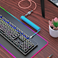 Pikkukuva 4 / 5: Type-C USB-kaapeli mekaaniseen näppäimistöön, spiraali 2,2 m, pelikäyttöön, lentokonekaapeli [DB] White