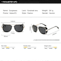 Miniatyrbild 5 av 5: Iron Man 3 Matsuda TONY Stark Solglasögon Män Rossi Coating Retro Vintage Designer Solglasögon Oculos Masculino Gafas del UV400 [db] 9-XY62-C1 as other