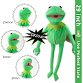 Miniatyrbillede 5 af 5: Kermit Frø Hånddukke, Frø Plys, The Muppets Show, Blød Frø Dukke Egnet Til Rollespil - Grøn, 24 Tommer [DB] 29 Inchesset