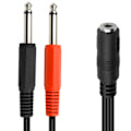 Pikkukuva 3 / 5: 3,5 mm naar 26,35 mm TRS Mono-stekker Audio-adapterkaapel {Db} 1m