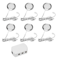 Miniatyrbild 1 av 5: 6 st 12v 2.5w LED-downlight för takbelysning i husvagn, bil, husbil 6000k Db