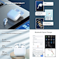 Pikkukuva 5 / 5: Tws Pro 5 Bluetooth 5.0 Langattomat Kuulokkeet Ios Androidille