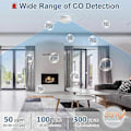Miniatyrbild 5 av 5: 3-pack Rökdetektor och Kolmonoxidvarnare med LCD-display [DB]