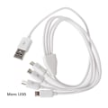 Miniatyrbild 1 av 5: Usb 2.0 A-hane till 4 Micro Usb-hane Y-splitterkabel för Power Bank [DB] White