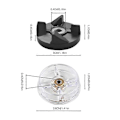Miniatyrbillede 4 af 5: 12 stk. gear til Magic-Bullet blender MB1001 250W klinge gear reservedel [Db] As Shown