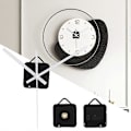 Miniatyrbild 3 av 5: 1 set användbar klockmekanism lång axel sekund minut timme jikaix [DB] White