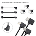 Miniatyrbilde 3 av 4: STARTRC 10cm Lightning til Micro USB Konverteringskontakt Datakabel for DJI Mavic Mini / Air, Shark Fjernkontroll [DB]