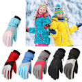 Miniatyrbild 3 av 5: Barn Skidhandskar Vinter Varma Handskar Vindtäta Snowboard Snöhandskar Pojkar Flickor [DB] Blue M 7 to 11 years