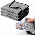 Miniatyrbilde 1 av 4: Shiny Bath Xxl Tørkehåndkle, Exul Fastdry Tørkehåndkle 40 X 60 Cm, Dusjkabinettklut For Vannfjerning I Dusj Og Baderom (3 Stykker) [DB]
