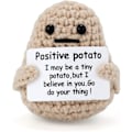 Miniatyrbild 1 av 5: Mini Rolig Positiv Potatis, 3 tum Stickad Potatis Leksak med Positivt Kort Kreativ Söta Ull Inspirerande Potatisvirkad Docka Pigga Upp {DB}