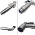 Miniatyrbillede 2 af 5: Bidet Toiletspray 304 Rustfrit Stål Med T-adapter 1,5m Ekstra Slange Og Holder Bidet Wc Håndbruser (t-adapter)