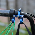 Miniatyrbild 3 av 5: Elektrisk Scooter Krokar Cykel Hylla Rör Förvaring Hängare Spänne Krokar Ebikes Bärbar Dubbel Hjälm Rack Titan