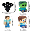Miniatyrbild 2 av 5: DB Minecraft Plyschdocka Mjuk Kreativ Present Fylld Leksak Steve doll with pickaxe