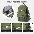 Miniatyrbild 2 av 5: Lätt skolväska Casual Daypack College Laptop Ryggsäck för män kvinnor Vattentålig Reseryggsäck för sport Gymnasium Mellanstadie Bokväska för