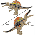 Miniatyrbillede 1 af 2: Spinosaurus Dinosaur Børns Lille Partikel Samlet Byggeklods Legetøj Db