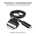 Pikkukuva 4 / 5: Scart - HDMI -kaapeli - Scart - HDMI -sovitin - All In One Scart - HDMI -audio-videomuunnin 1080p/720p Uudet mallit [db]