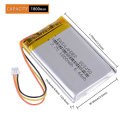 Pikkukuva 2 / 5: 3.7v 1800mah 1.25 3p Litium Li-Ion Polymeer Lipo-accu Compatibel Bluetooth-luidsprekers Draadloze Headset  Hoofdtelefoons Corsair Pro  Rpg {DB Corsair Void Pro byr