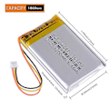 Pikkukuva 2 / 5: 3.7v 1800mah 1.25 3p Litium Li-Ion Polymeeri Lipo Akku Yhteensopiva Bluetooth-Kaiuttimet Langaton Kuulokemikrofoni Kuulokkeet Corsair Pro  Rpg {DB 803450  RYB