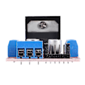 Miniatyrbillede 5 af 5: 4 stk L298n Motor Driver Controller Board Modul DC Dobbelt H-bro Til Smart Bil Strøm R3 db red  blue  black