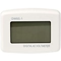 Miniatyrbild 5 av 5: 220V Blå bakgrundsbelyst digital LCD voltmeterpanel spänningstestare EU-kontakt DM55-1 AC 80-300V