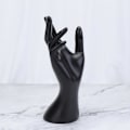 Miniatyrbilde 3 av 3: Kreativ Håndform Ringholder Praktisk Smykkevisningsstativ Armbånd Display Organizer Rack for Hjemmebutikk [DB] Black 7.5X9X22cm
