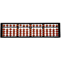 Miniatyrbillede 1 af 5: 17 Cifre Abacus Soroban Perler Kolonne Traditionel Børn Skole Matematik Læring Db Brown