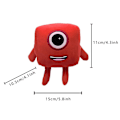 Pikkukuva 2 / 2: Numberblocks-pehmolelu, opettavainen pehmeä täytetty numerolohko, nukke, lahja [DB] 1