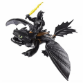 Pikkukuva 3 / 5: Train Dragon 3 Hidden World Toothless Night Doll Pvc Musta Valkoinen Lohikäärme Toimintahahmo Malli Lelun Pojat Lelun Lahja db Black