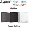 Miniatyrbillede 2 af 5: Zigbee 4-knaps trykknapkontakt Tuya 12-scene kontaktcontroller Hjemmeautomatisering Smart kontakt til Tuya Smart Life Control  [dB} ZigBee Remote