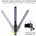 Miniatyrbilde 2 av 5: UV-sterilisator UV-desinfeksjonslampe USB-lader innebygd batteri Oppladbar Bærbar UVC-lampe Sterilisering Ultrafiolett bakteriedrepende [DB]