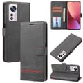 För Xiaomi 12 Classic Plånboksfodral i Läder [DB] Black