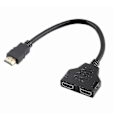 Miniatyrbillede 1 af 4: 1080p HDMI Adapter HDMI Splitter Kabel 1 Han Til Dobbelt HDMI 2 Hun Y Splitter Adapter I HDMI HD db