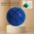 Miniatyrbild 1 av 5: 24 cm storlek 7 tyst basketboll studsar hög tyst boll basketboll sport spel barn födelsedag julklapp Db line blue 22cm