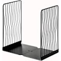 Miniatyrbillede 1 af 5: Minimalistiske bogstøtter i metal - Justerbar bogstøtte til skrivebord - Kurve, sort