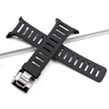 Miniatyrbilde 3 av 5: Myk Gummi Urrem med Metallspenne Håndleddsreim med Skrutrekkere for SUUNTO T1 T1C T3 T3C T3D T4C T4D T-serie Smartklokke Tilbehør [DB] Black