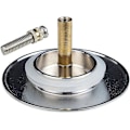 Miniatyrbilde 3 av 3: DB Badekarpropp, 70 mm, med dobbel tetning, justerbar høyde, universal badekarpropp, vaskeventil, herdet messing med kromfinish Z