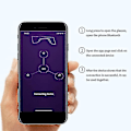 Miniatyrbillede 3 af 4: Bluetooth Party Magic LED Briller Smart Briller Ved App Kontrol Lysende Skjoldning USB Opladning Flersproget Blinkende LED Briller {Db} A1
