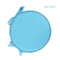 Miniatyrbillede 1 af 2: 30 cm blød rund stolhynde sædehynder med stropper til fastbinding [DB] Sky Blue 30cm