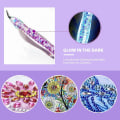 Miniatyrbilde 4 av 5: Diamantmaleri Pensett, Diamantmaleri Pen Tilbehør Med 6 Diamantpenn Metallutskiftningspisser, Glow Diamantkunstpenn