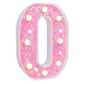 Miniatyrbild 1 av 5: Sinknap LED-bokstavsljus Glitter Alfabetsskylt med upphängningshål Nattljus Fest Bröllop Heminredning LED-ljus [DB] O