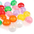 Miniatyrbilde 5 av 5: 100 stk/pakke Plast tomme leketøyautomater Kapsler Halv klar Halv farge Rund ball Db B 32mm