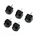 Miniatyrbilde 4 av 5: Kvadratisk Mus Mikrobryter Passer For Micro Soft Ie3.0 Roller Io1.1 Ie4.0 Brune Prikker Bryterknapp Erstatning {db}