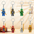 Miniatyrbillede 2 af 5: 12 stk Minifigur Byggeklodser Nøglering Vedhæng Børn Samle Model Nøglering [DB] onesize