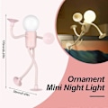 Miniatyrbilde 5 av 5: Formbar Morsom Sportsmann Nattlampe, DIY Form Nattlamper, God Gave [DB] white