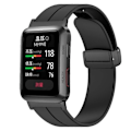 Miniatyrbillede 3 af 3: Til Huawei Watch D Rem Udskiftning Blød Silikone Urrem med Magnetisk Foldespænde [db] Multicolor Style E