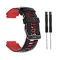 Miniatyrbillede 2 af 5: Rem til Garmin-approach S20/s6 Smart Watch Armbånd Silikone Blød Håndledsrem [DB] Black and white