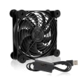 Miniatyrbillede 1 af 5: Router-ventilator DIY PC-køler TV-boks køling lydløs stille DC 5v USB-strøm 120mm ventilator med skruer beskyttelse